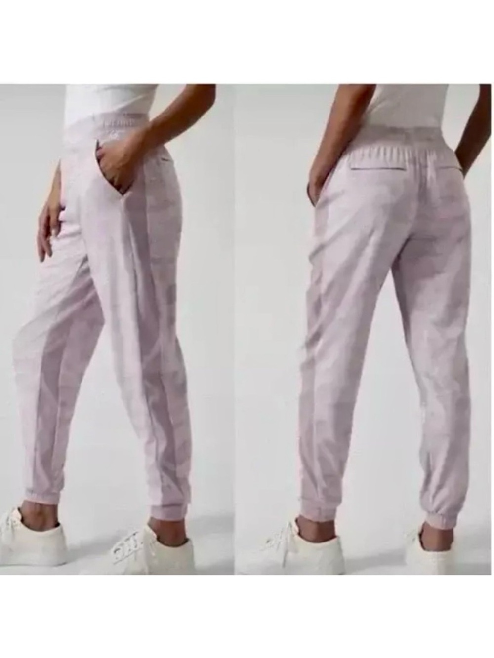 Athleta Brooklyn Lined Camo Joggers Women’s Size 2 Pull On Pickets Athleisure